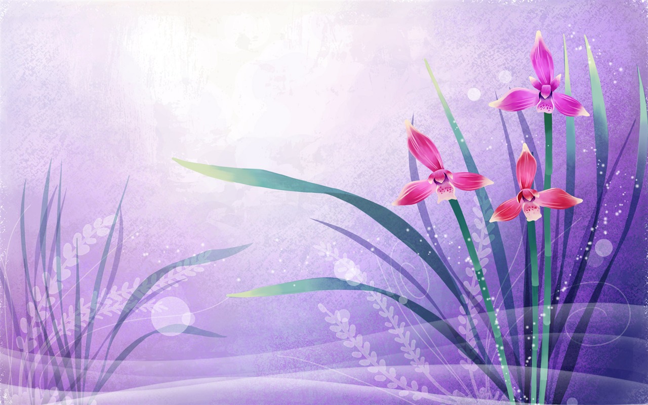 Fondo de pantalla de colores sintéticos Flor #37 - 1280x800