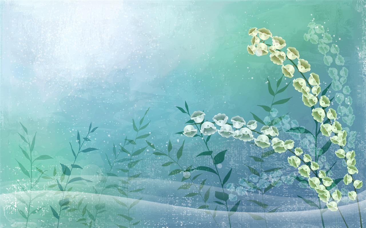 바탕 화면 합성 다채로운 꽃 #38 - 1280x800