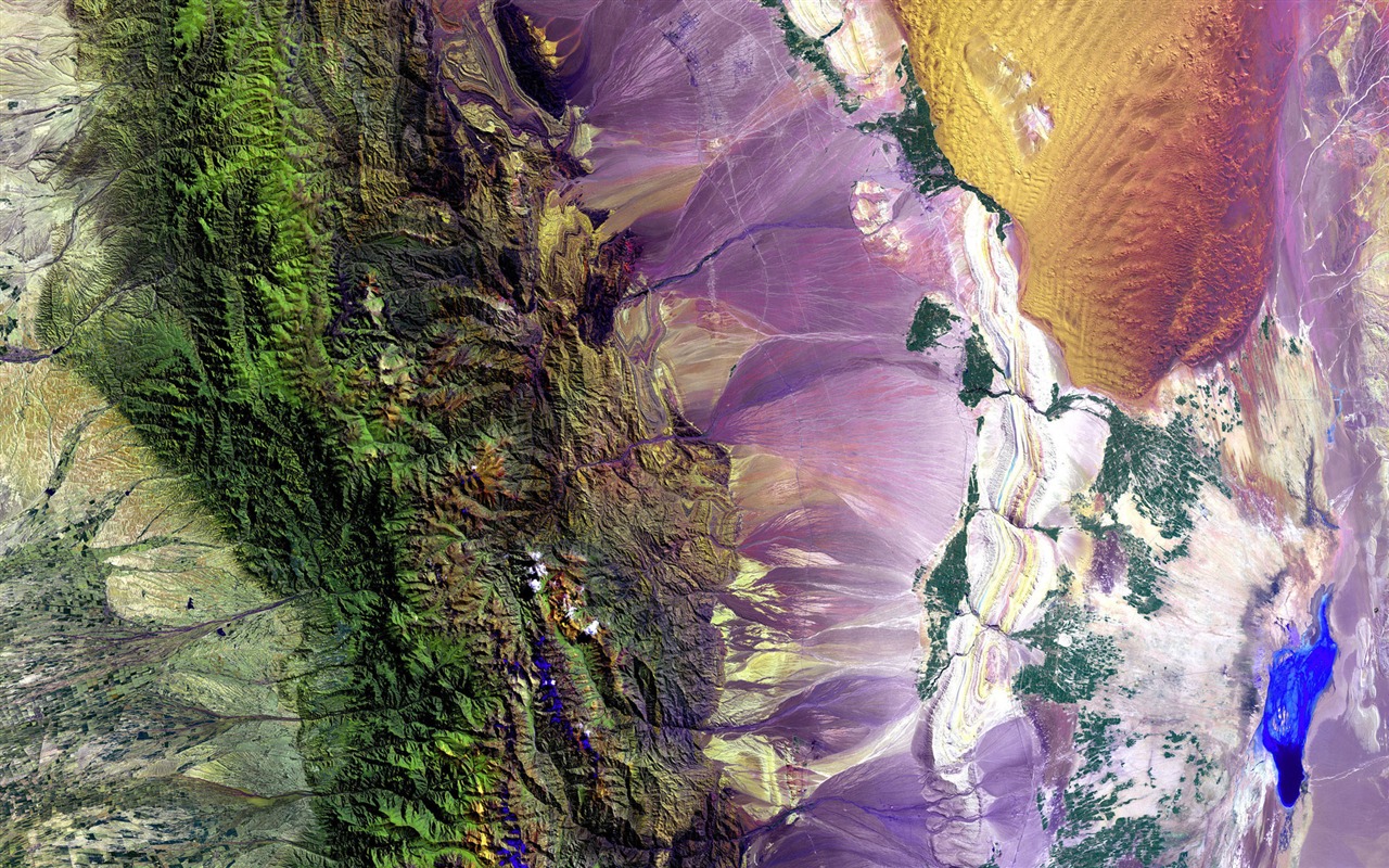 HD wallpaper krásný pohled z ptačí perspektivy na Zemi #4 - 1280x800