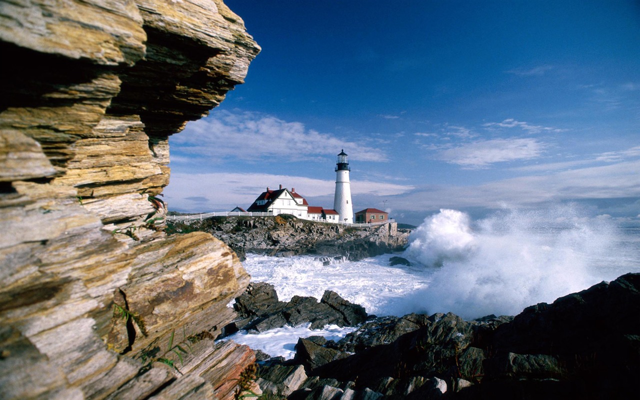 Pobřežní Lighthouse HD Wallpaper #8 - 1280x800