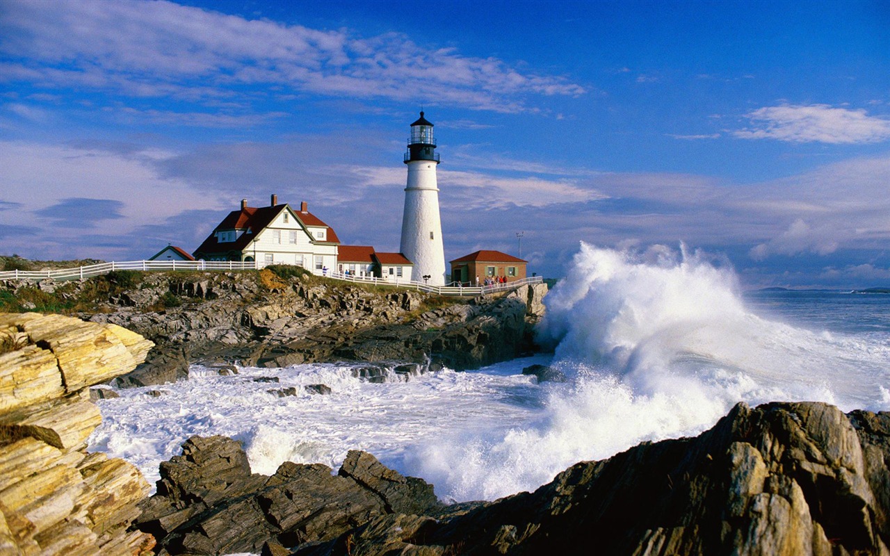 Pobřežní Lighthouse HD Wallpaper #9 - 1280x800