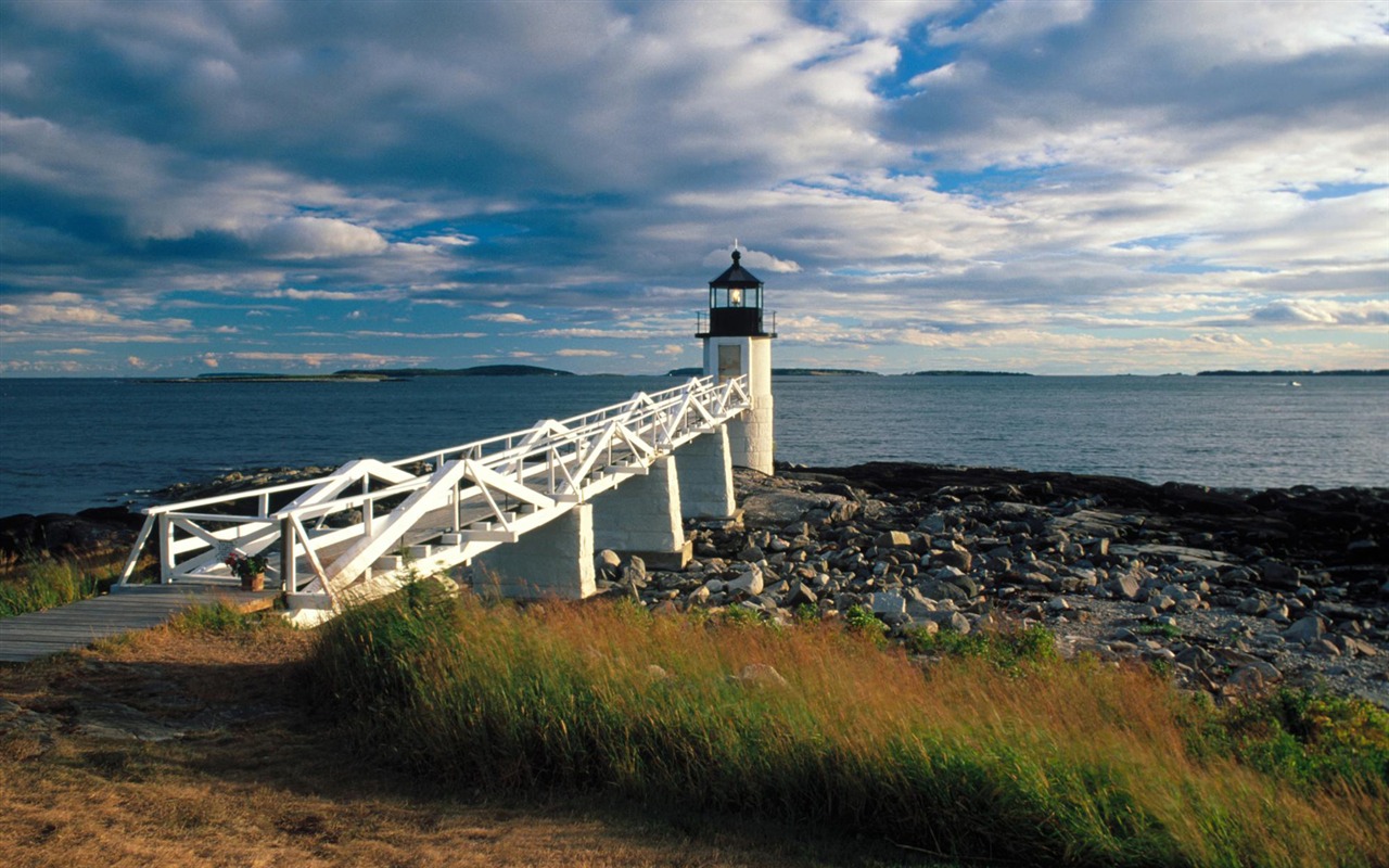 Pobřežní Lighthouse HD Wallpaper #19 - 1280x800