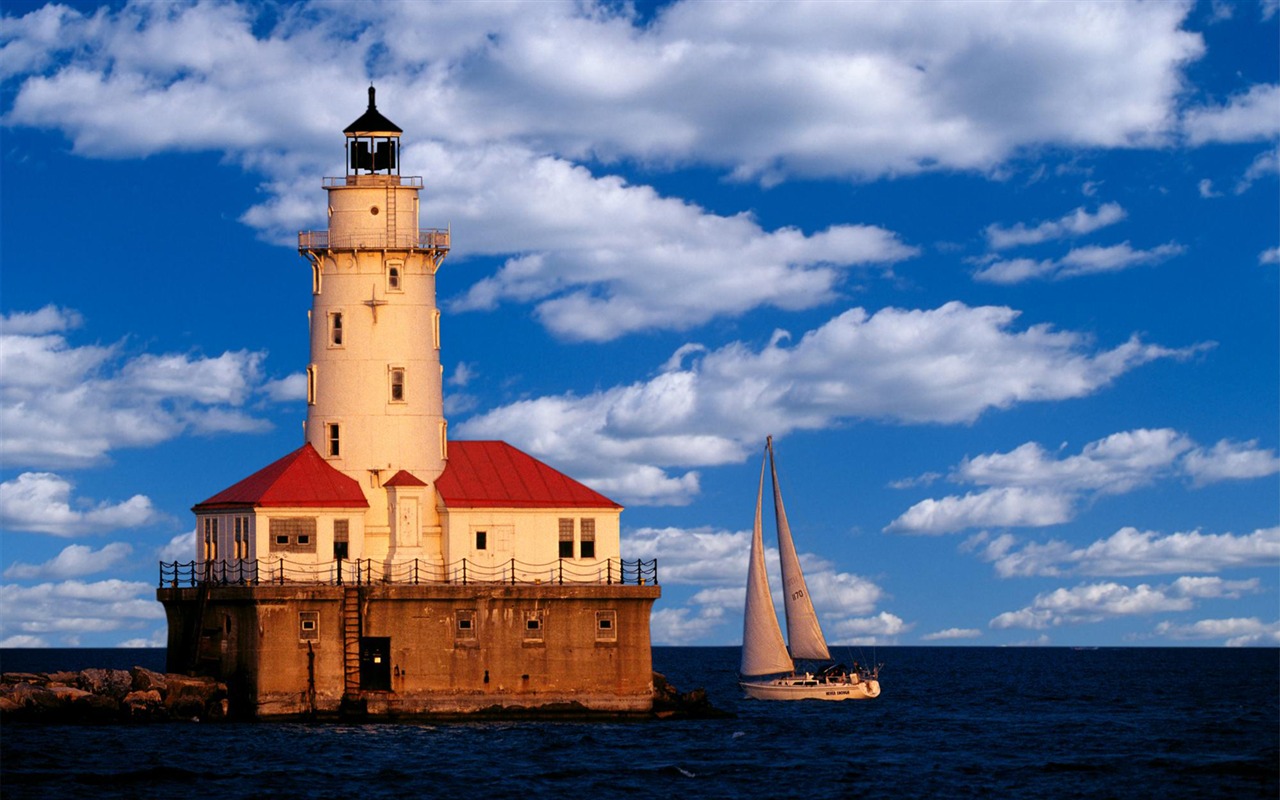 Pobřežní Lighthouse HD Wallpaper #31 - 1280x800