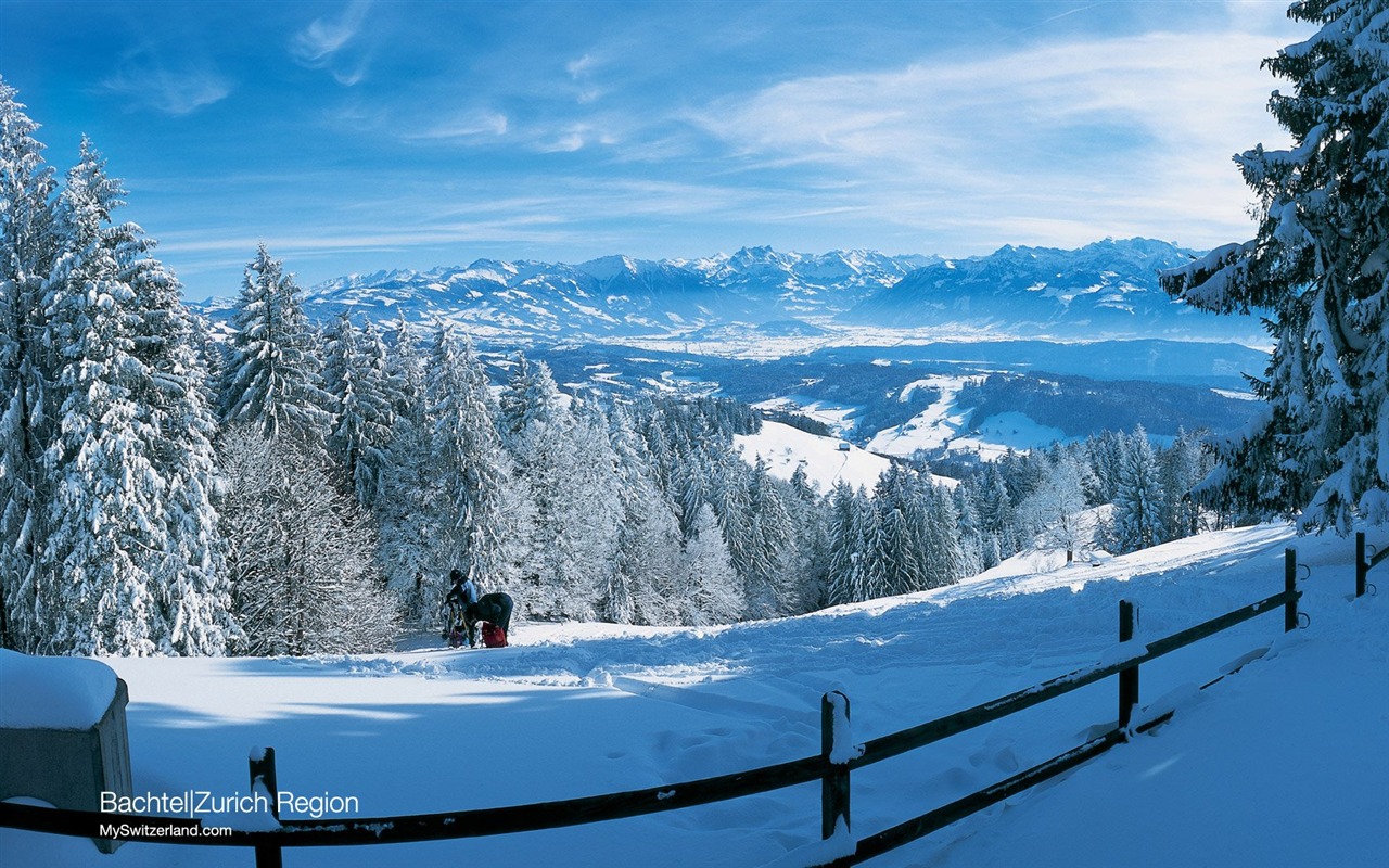 瑞士冬季旅游景点壁纸4 - 1280x800