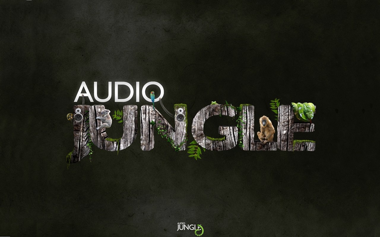 Аудио джунглей Обои Дизайн #12 - 1280x800