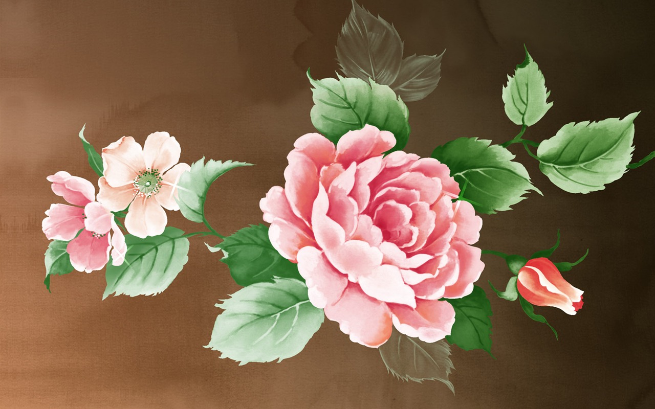 Fleur de synthèse HD Wallpapers #25 - 1280x800