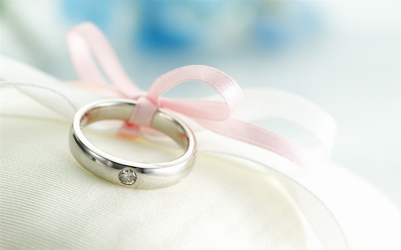 Свадебный цветок обручальное кольцо, обои (1) #1 - 1280x800