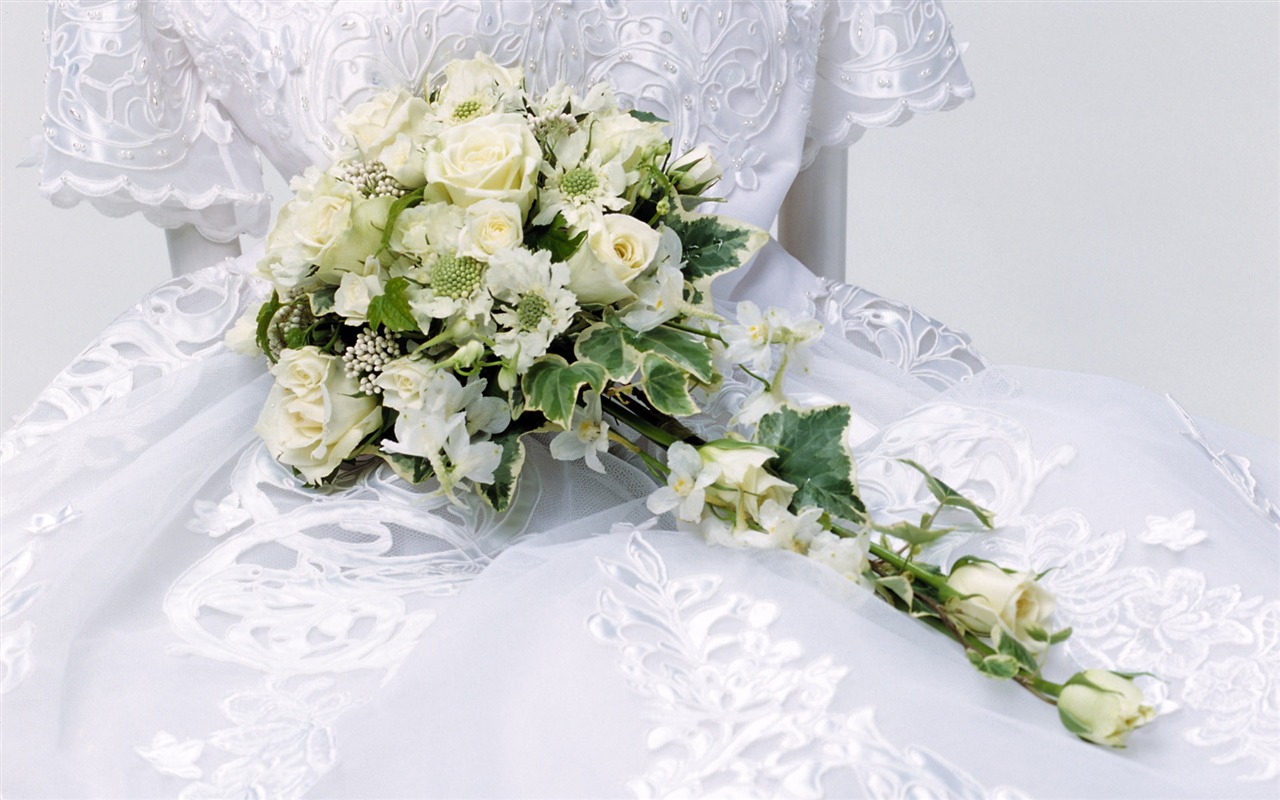 結婚式の花の結婚指輪の壁紙(1) #3 - 1280x800