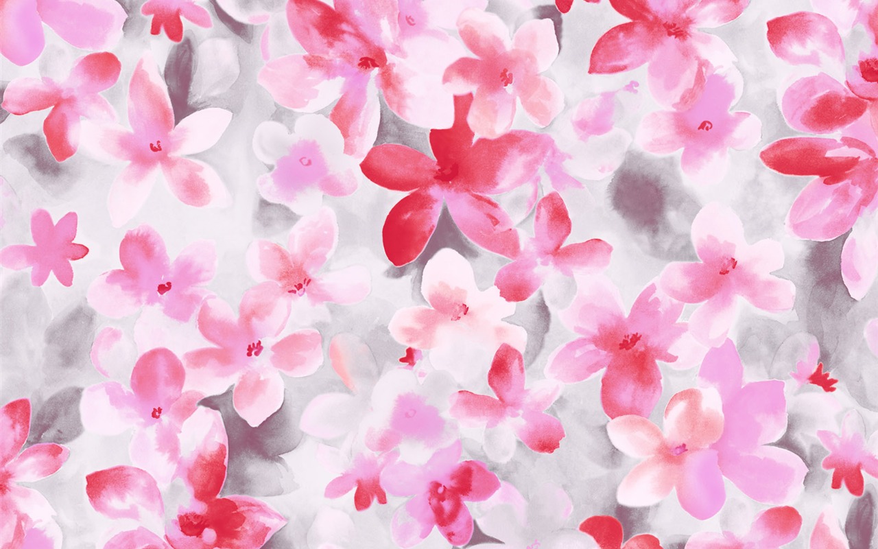 Exquisite Ink Flower Wallpapers #5 - 1280x800