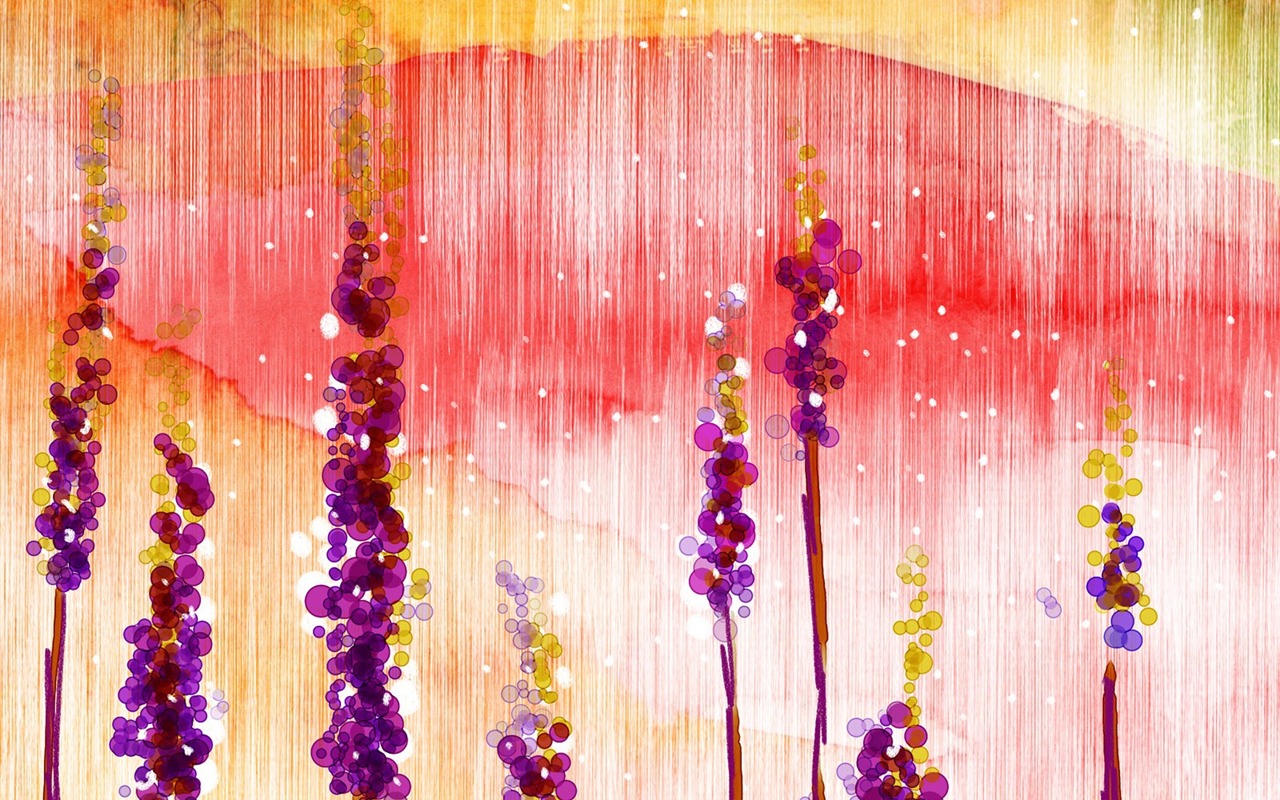 papel tapiz floral diseño ilustración #11 - 1280x800