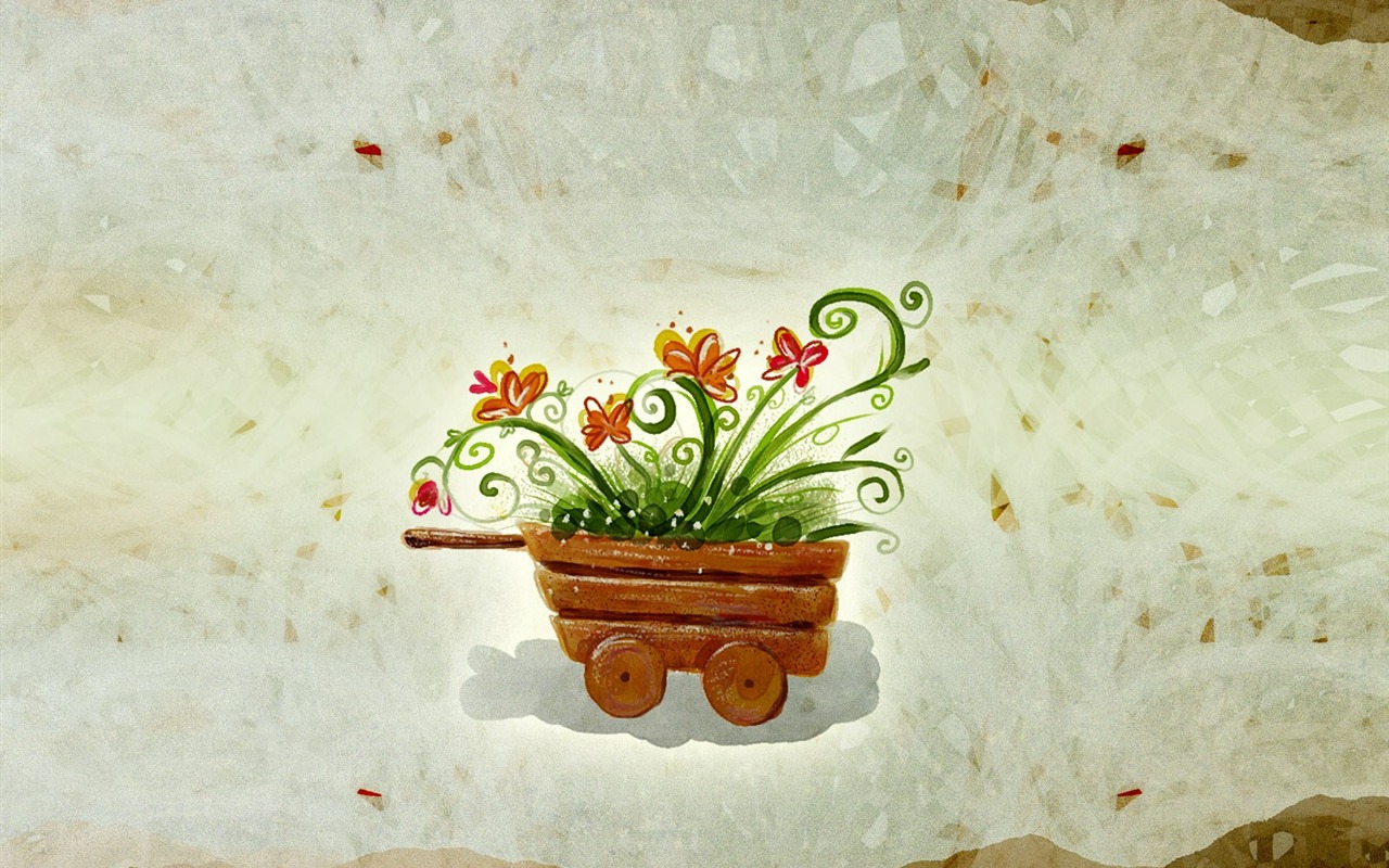 papel tapiz floral diseño ilustración #18 - 1280x800