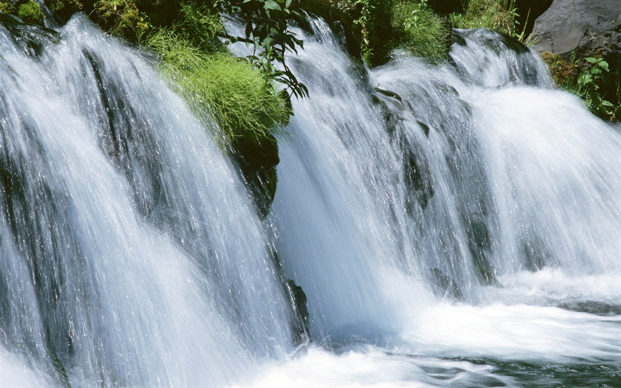 Waterfall streams HD Wallpapers #10 - 1280x800