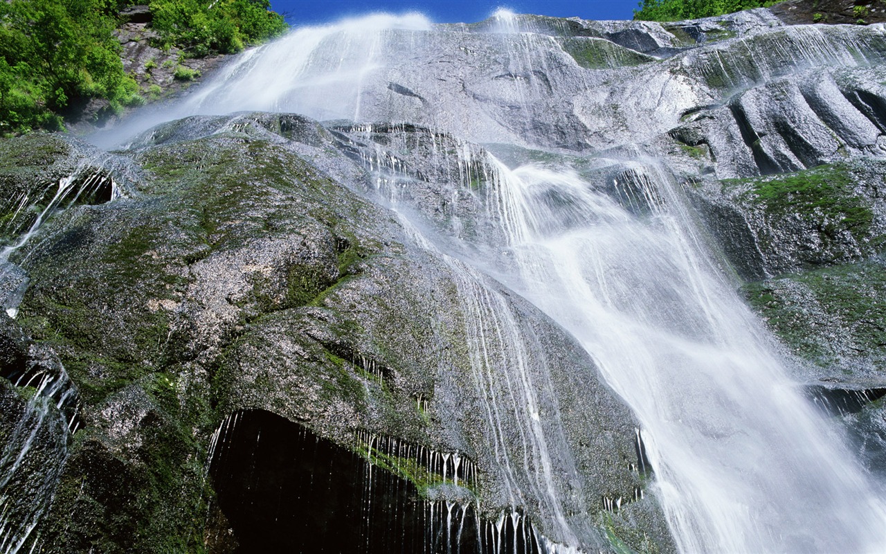 瀑布溪流高清壁纸22 - 1280x800