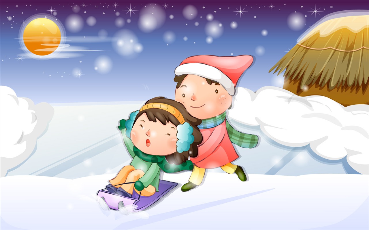 Vector children's Happy Wallpaper (3) #1 - 1280x800