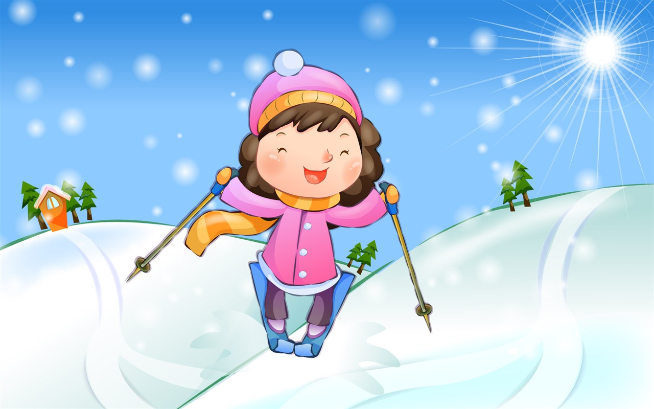 Vector children's Happy Wallpaper (3) #18 - 1280x800