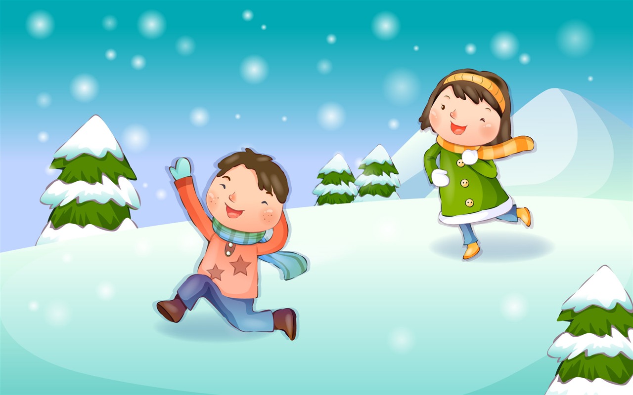 Vector children's Happy Wallpaper (3) #20 - 1280x800