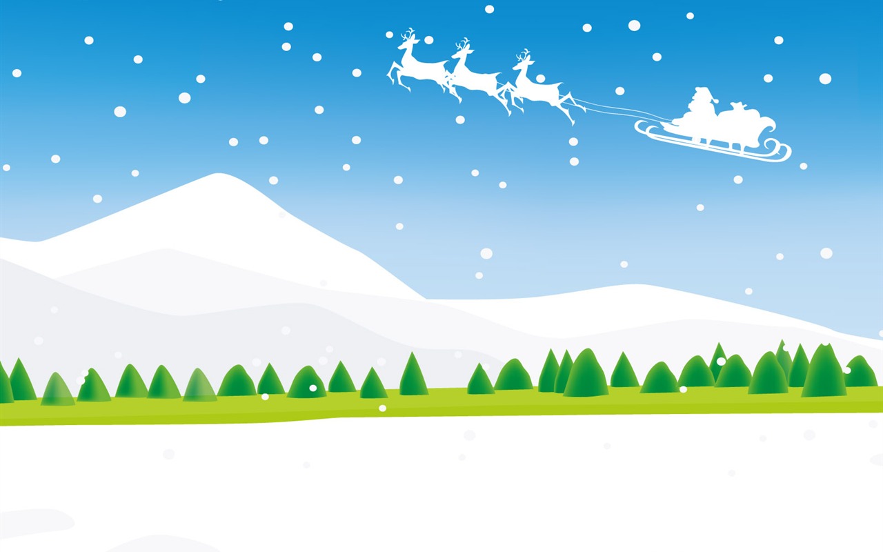 Vector Winter Wallpaper #7 - 1280x800