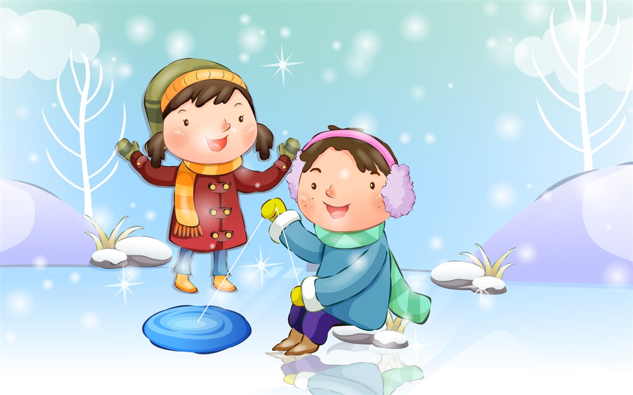 Vector children's Happy Wallpaper (4) #13 - 1280x800