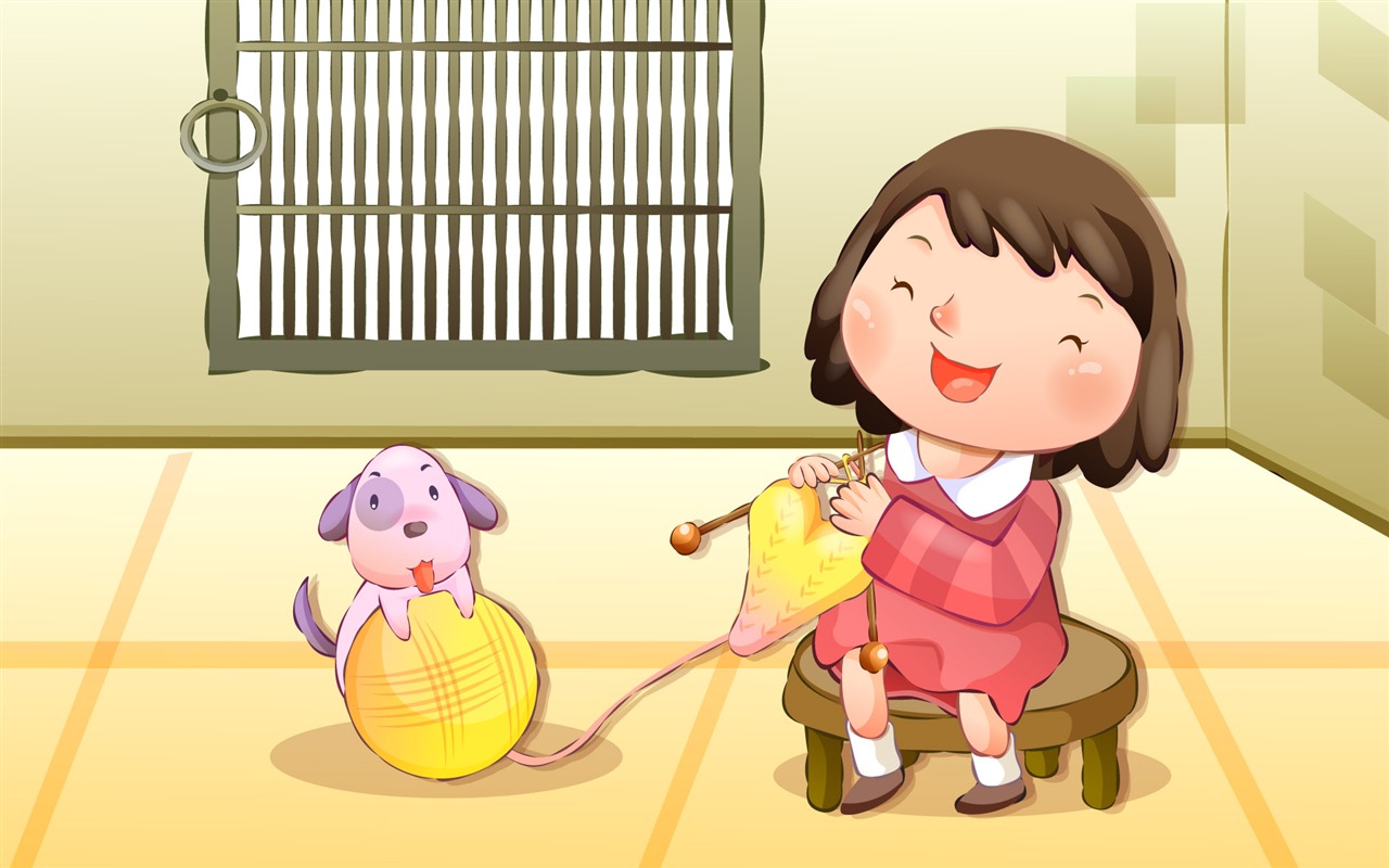 Vector children's Happy Wallpaper (4) #19 - 1280x800