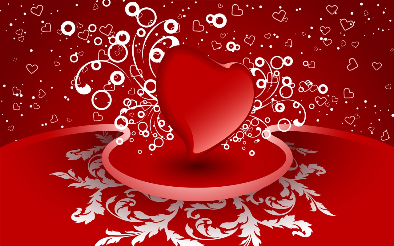 발렌타인데이 사랑의 테마 배경 화면 (2) #8 - 1280x800