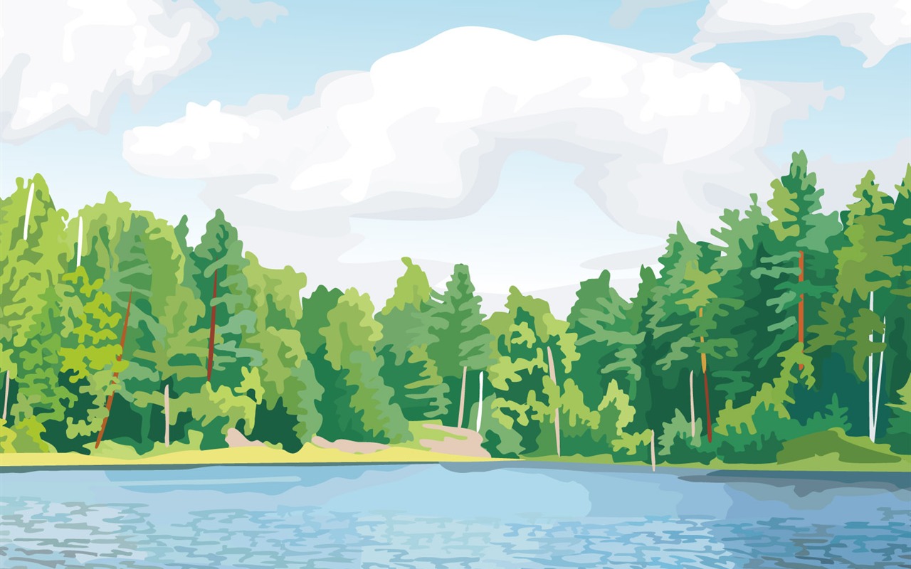 Fonds d'écran paysages Vector (1) #17 - 1280x800