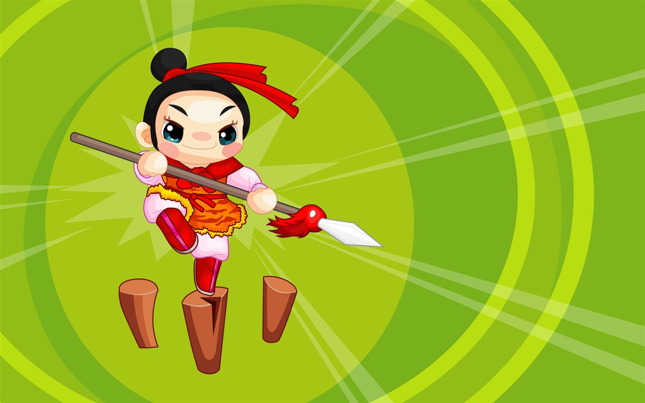 Vector Cartoon Child Wallpaper (2) #9 - 1280x800