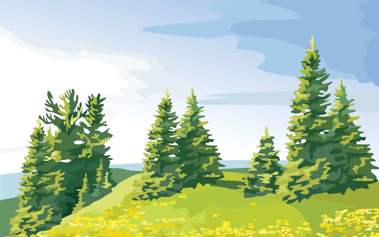 Vector Scenery Wallpapers (2) #12 - 1280x800