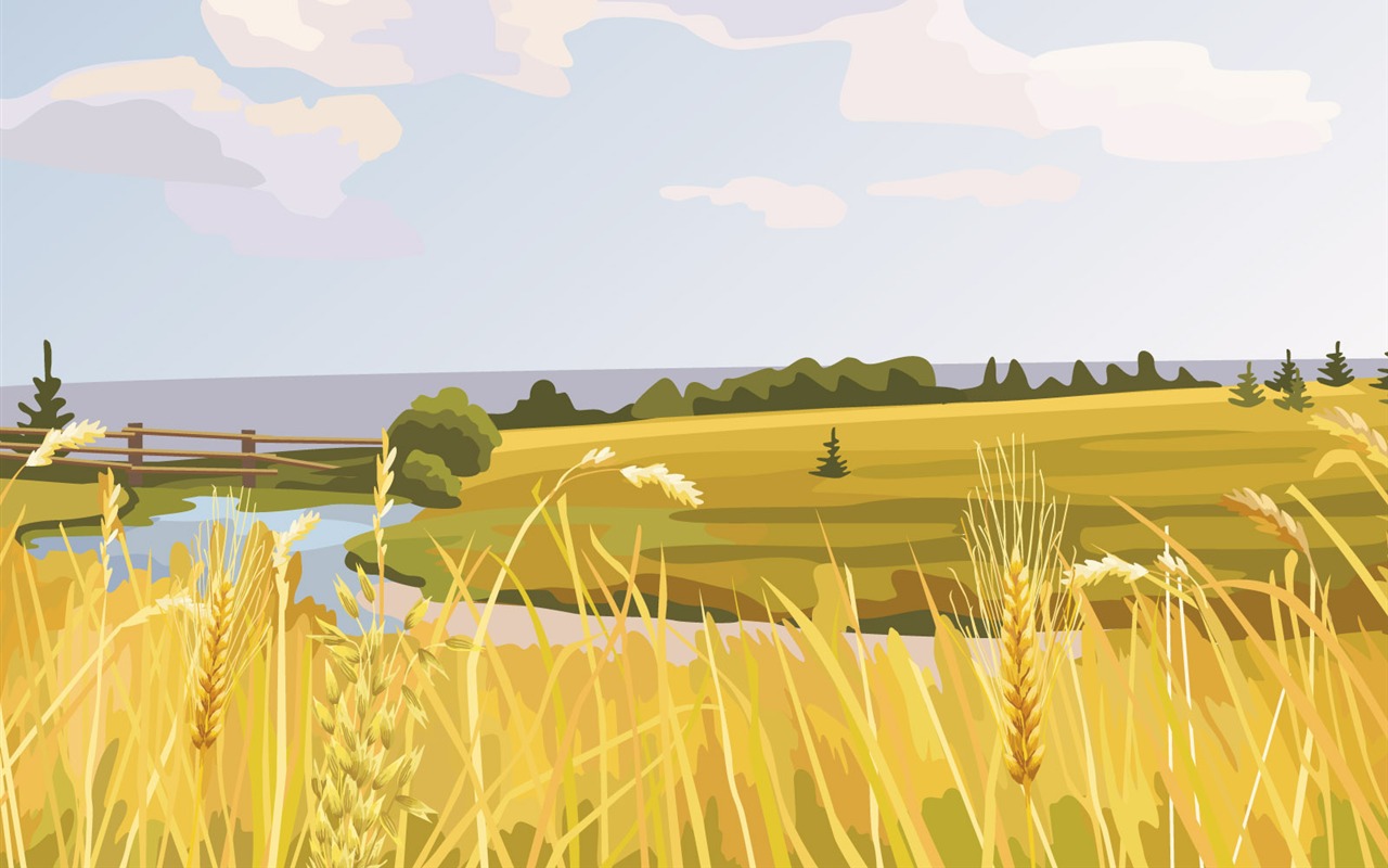 Fonds d'écran paysages Vector (3) #11 - 1280x800