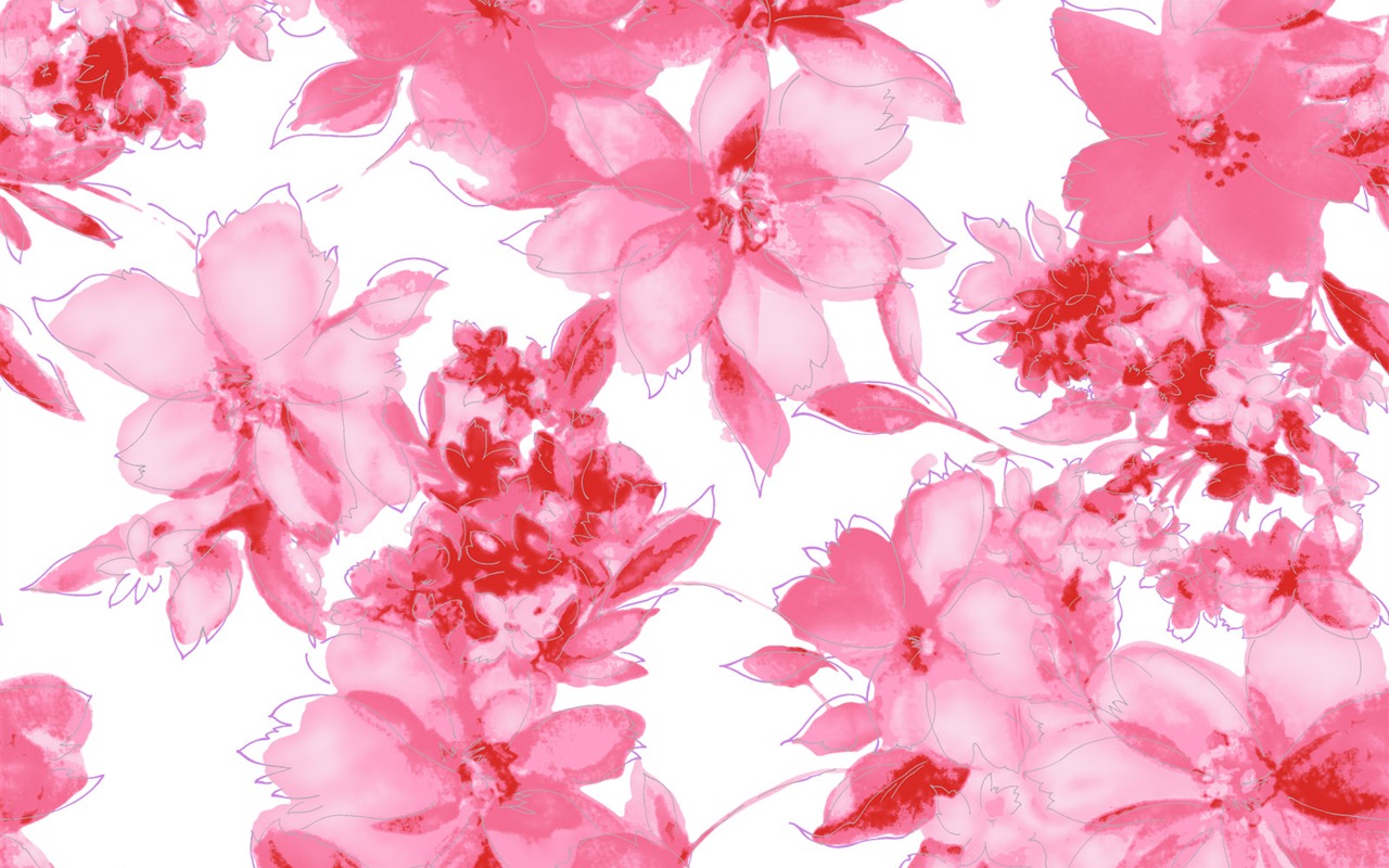 합성 꽃 배경 화면 (1) #9 - 1280x800