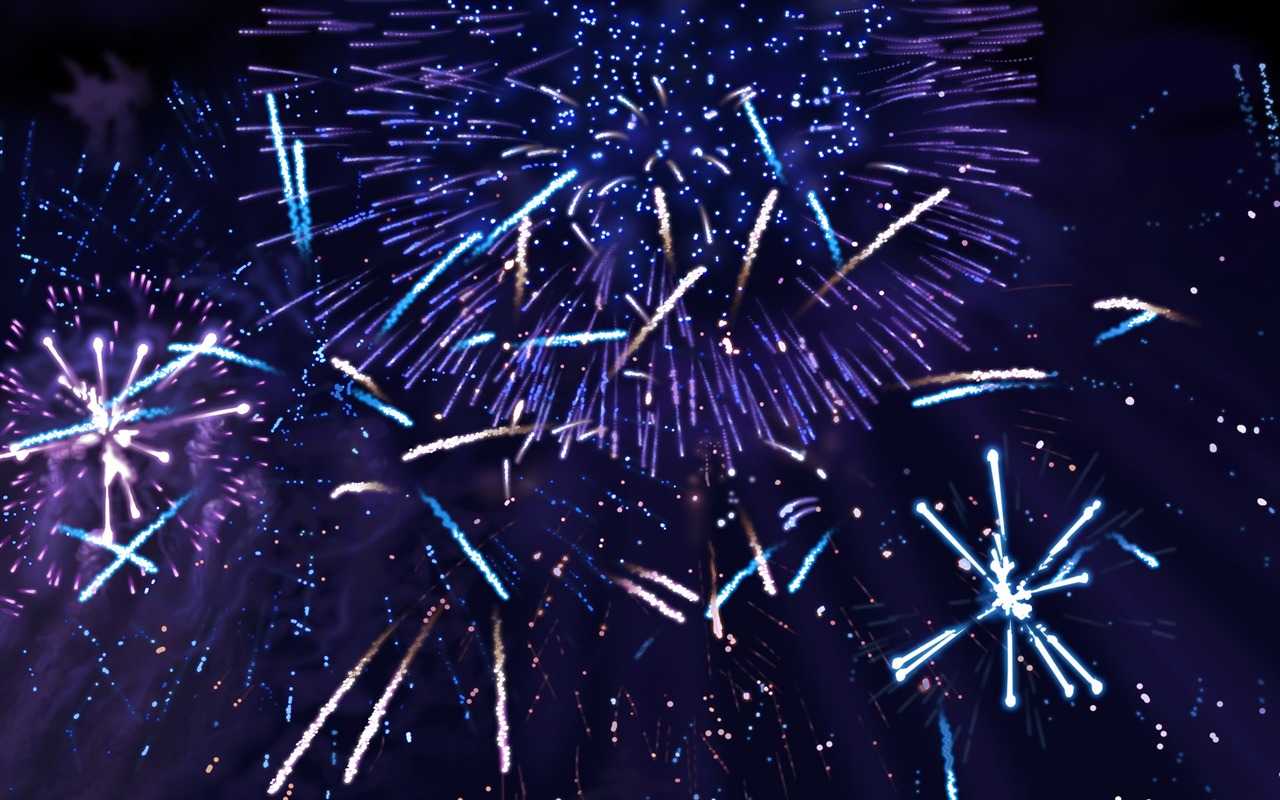 Colorful fireworks HD wallpaper #9 - 1280x800