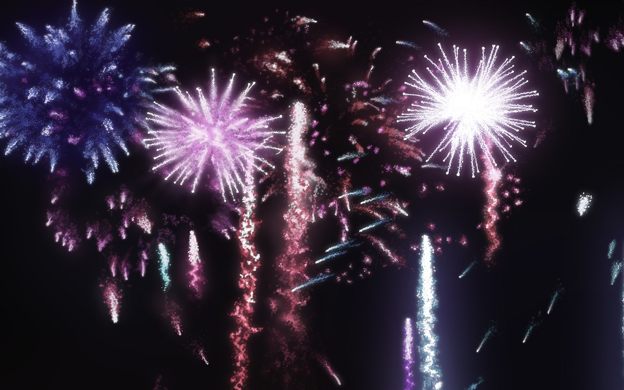Colorful fireworks HD wallpaper #13 - 1280x800