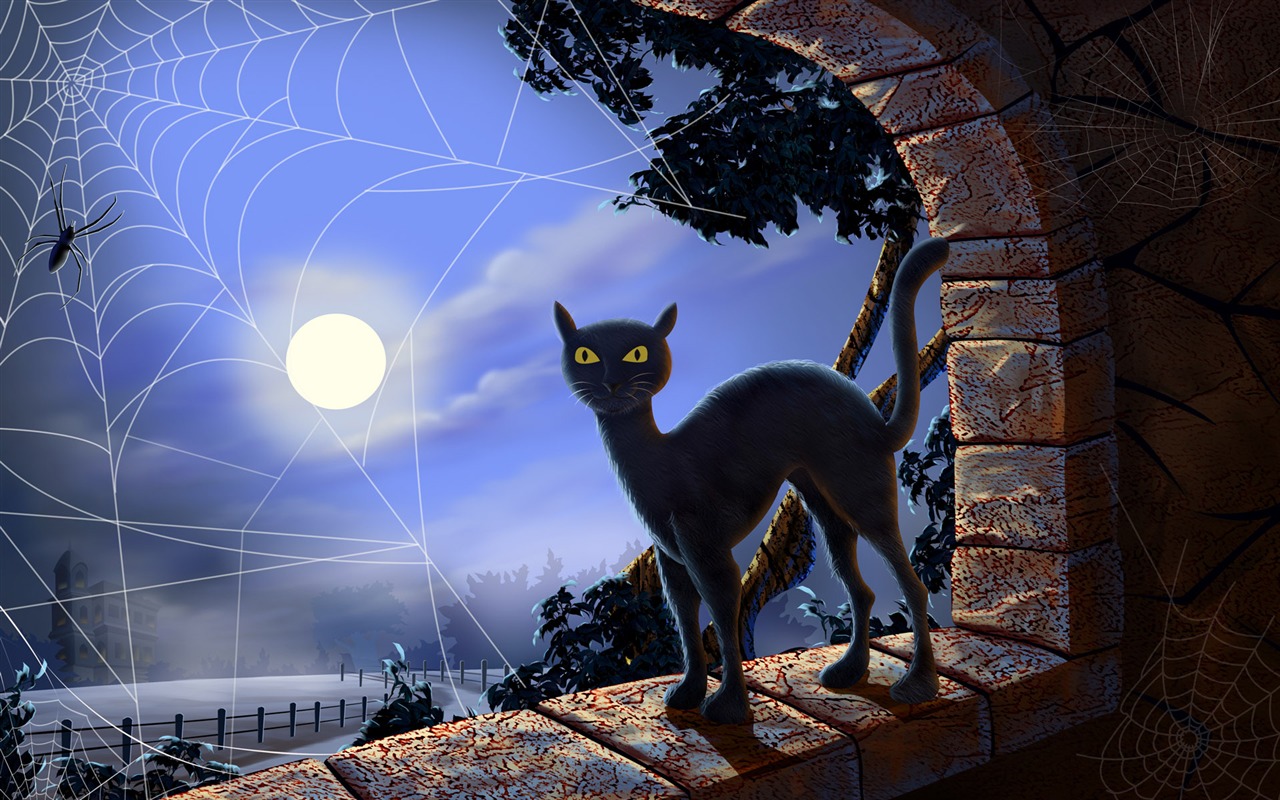 Halloween Téma Tapety na plochu (4) #19 - 1280x800