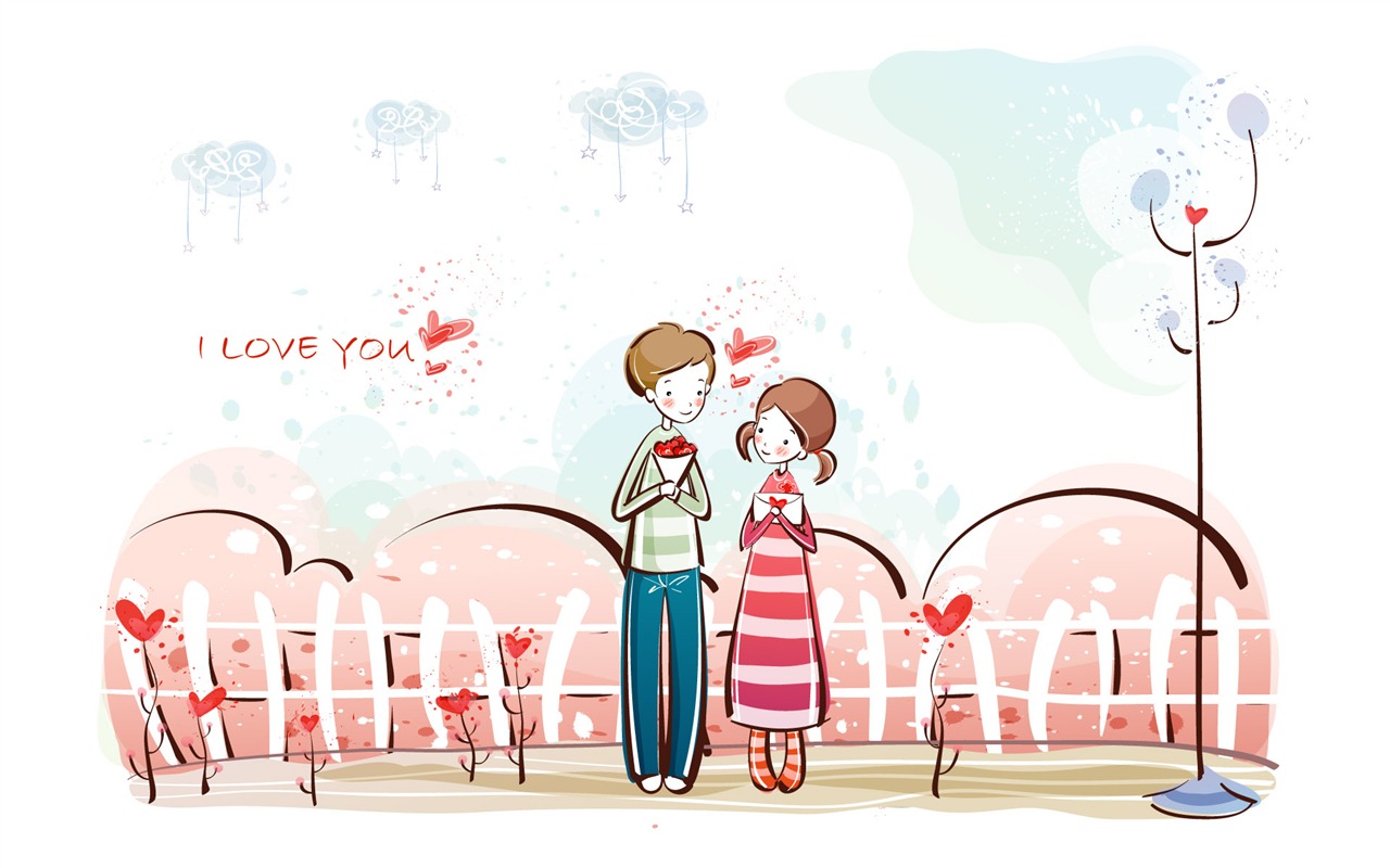 Cartoon Valentine's Day wallpapers (1) #14 - 1280x800