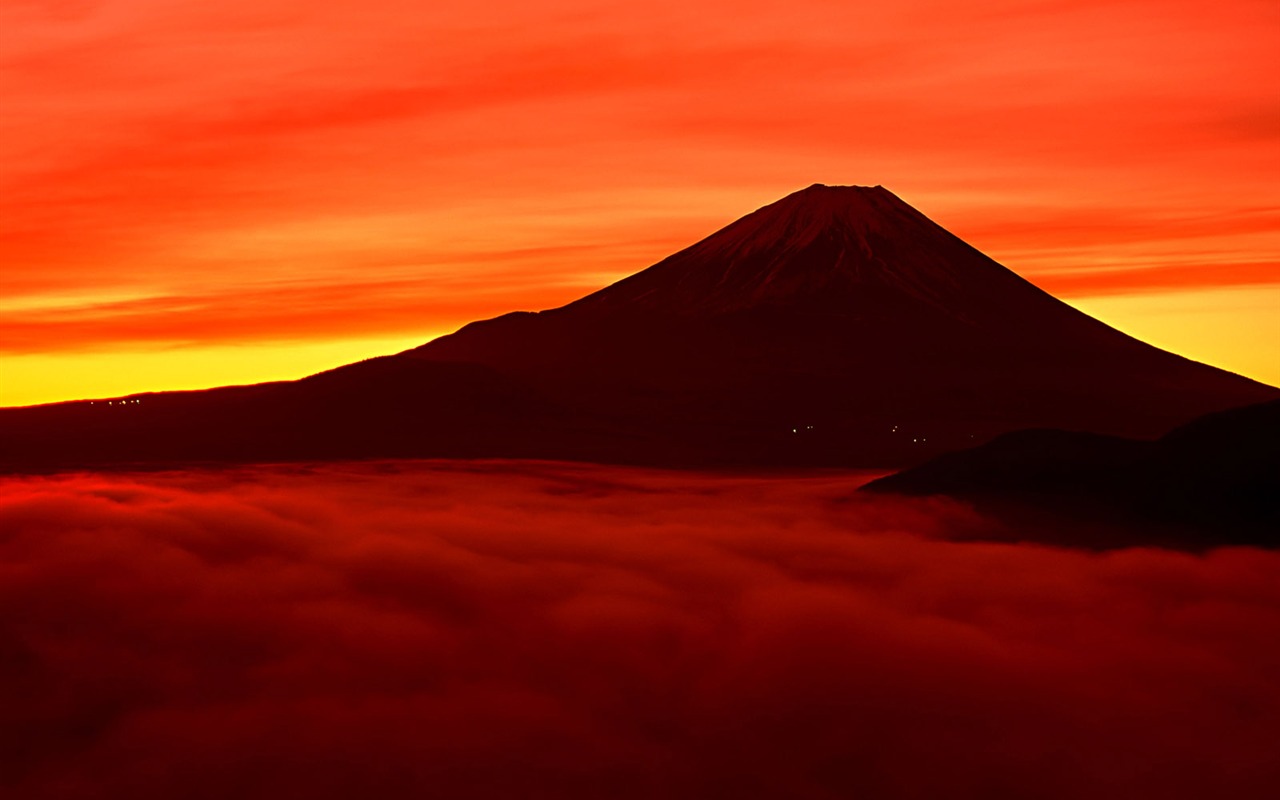 Гора Фудзи, Япония обои (2) #20 - 1280x800
