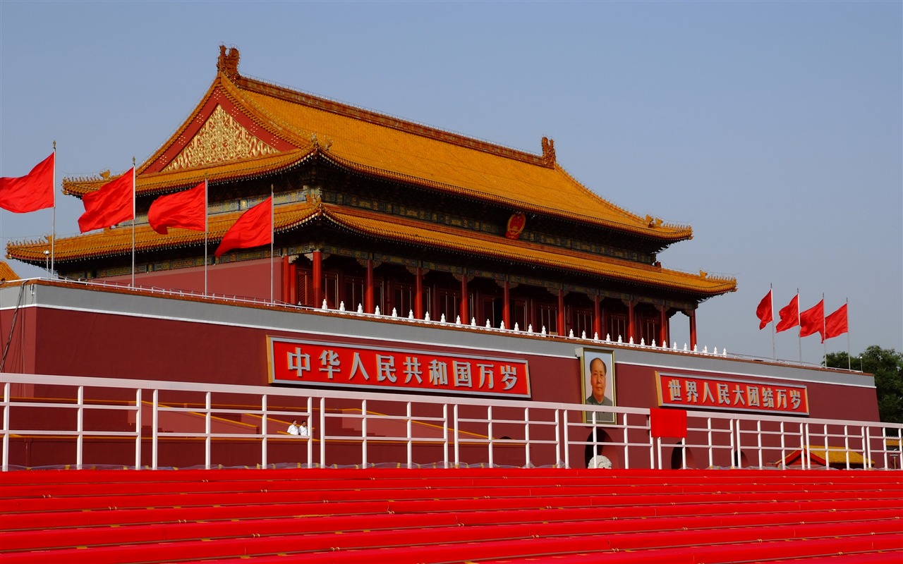 Costumes, Tiananmen Square (rebar works) #1 - 1280x800