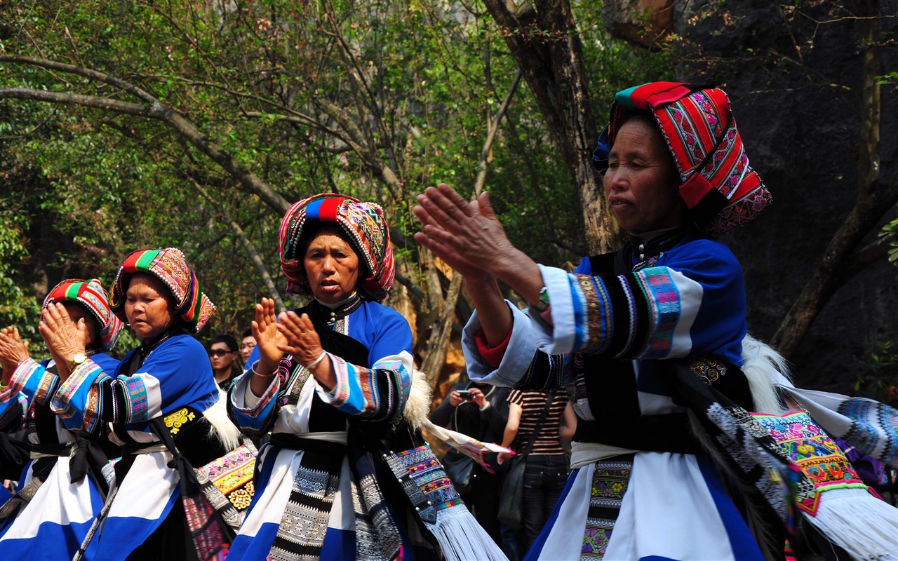 Stone Lesní v souladu Yunnan (2) (Khitan vlk práce) #8 - 1280x800