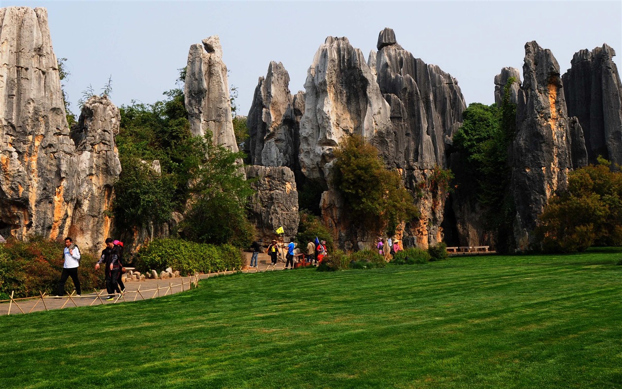 Каменный лес в провинции Юньнань линии (2) (работ киданей волка) #21 - 1280x800