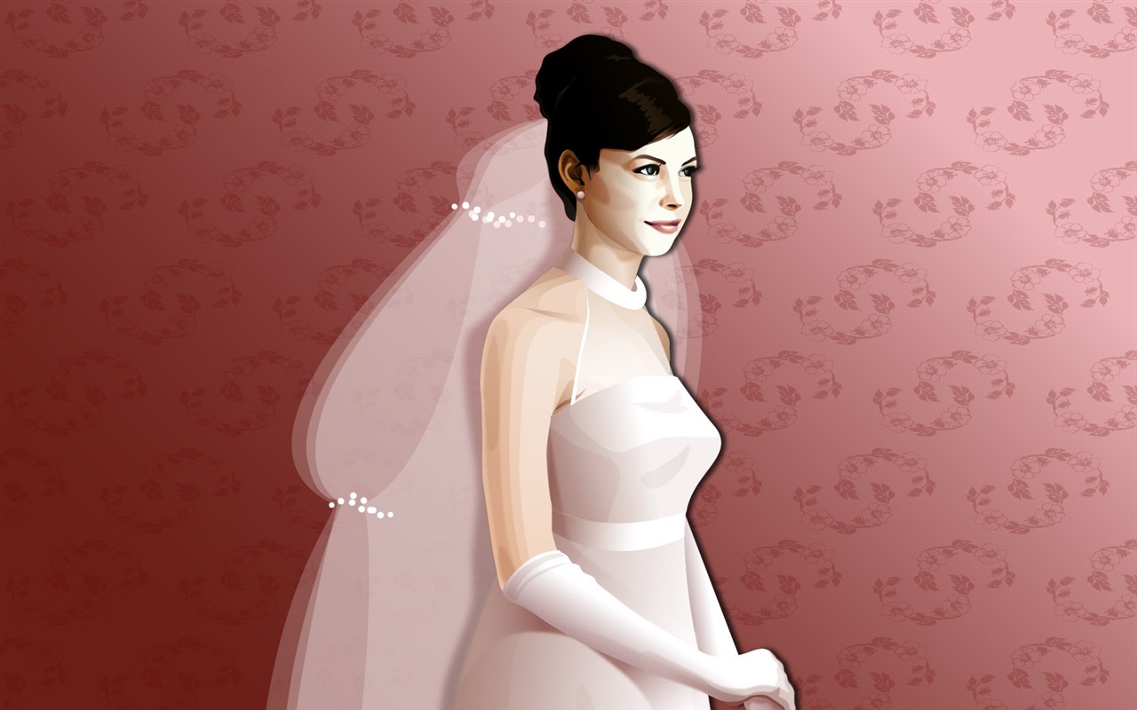 Vector collection of women wallpaper (3) #19 - 1280x800