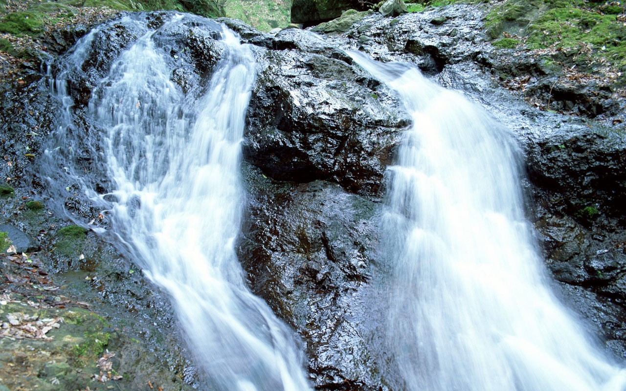 Waterfall streams wallpaper (1) #13 - 1280x800