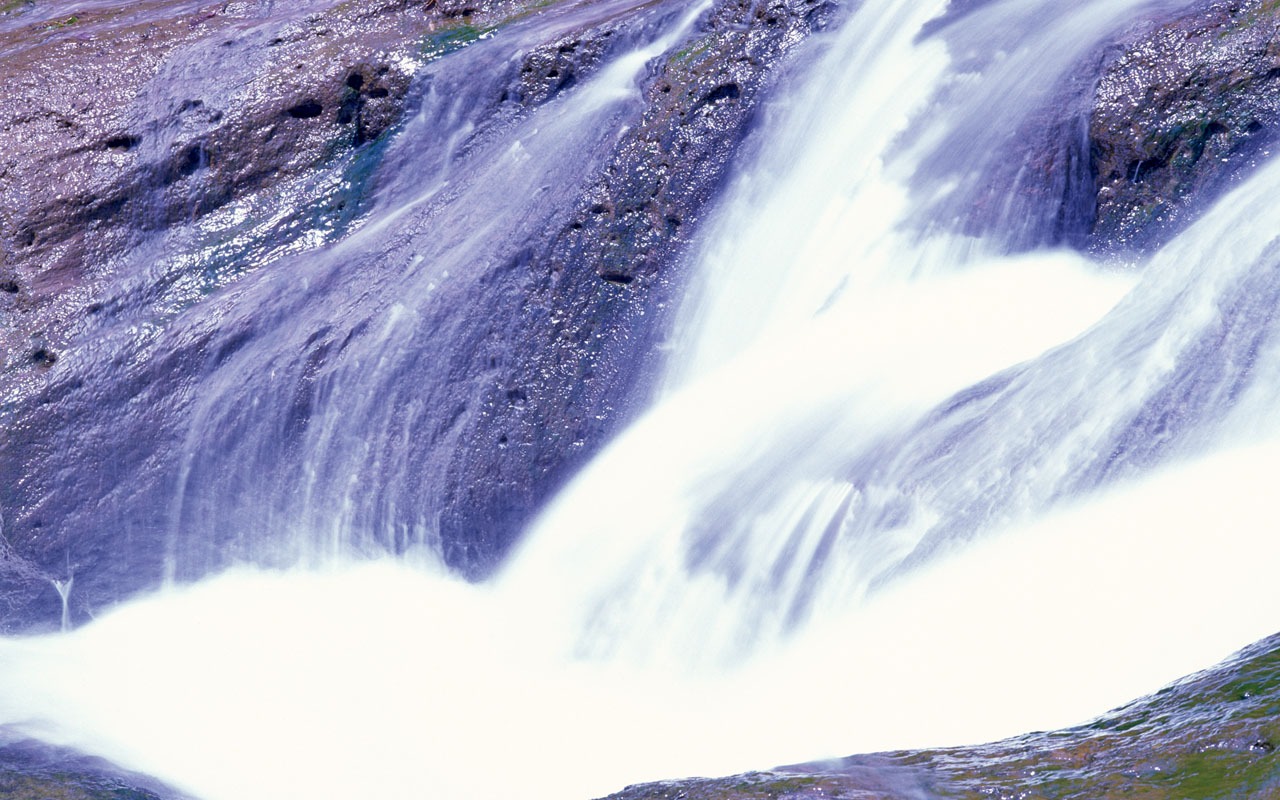 Cascada arroyos fondo de pantalla (1) #19 - 1280x800