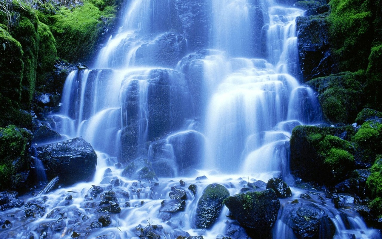 Waterfall-Streams Wallpaper (3) #11 - 1280x800