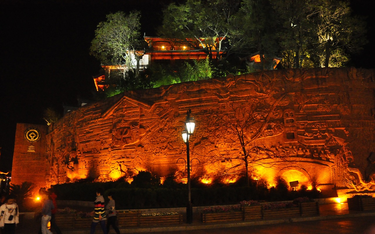 Lijiang Ancient Town Night (Old Hong OK works) #9 - 1280x800