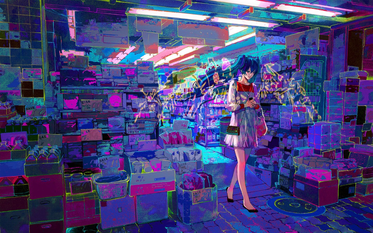 初音未来系列 壁纸(一)13 - 1280x800