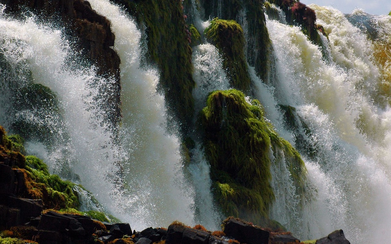 Cascada arroyos fondo de pantalla (9) #9 - 1280x800