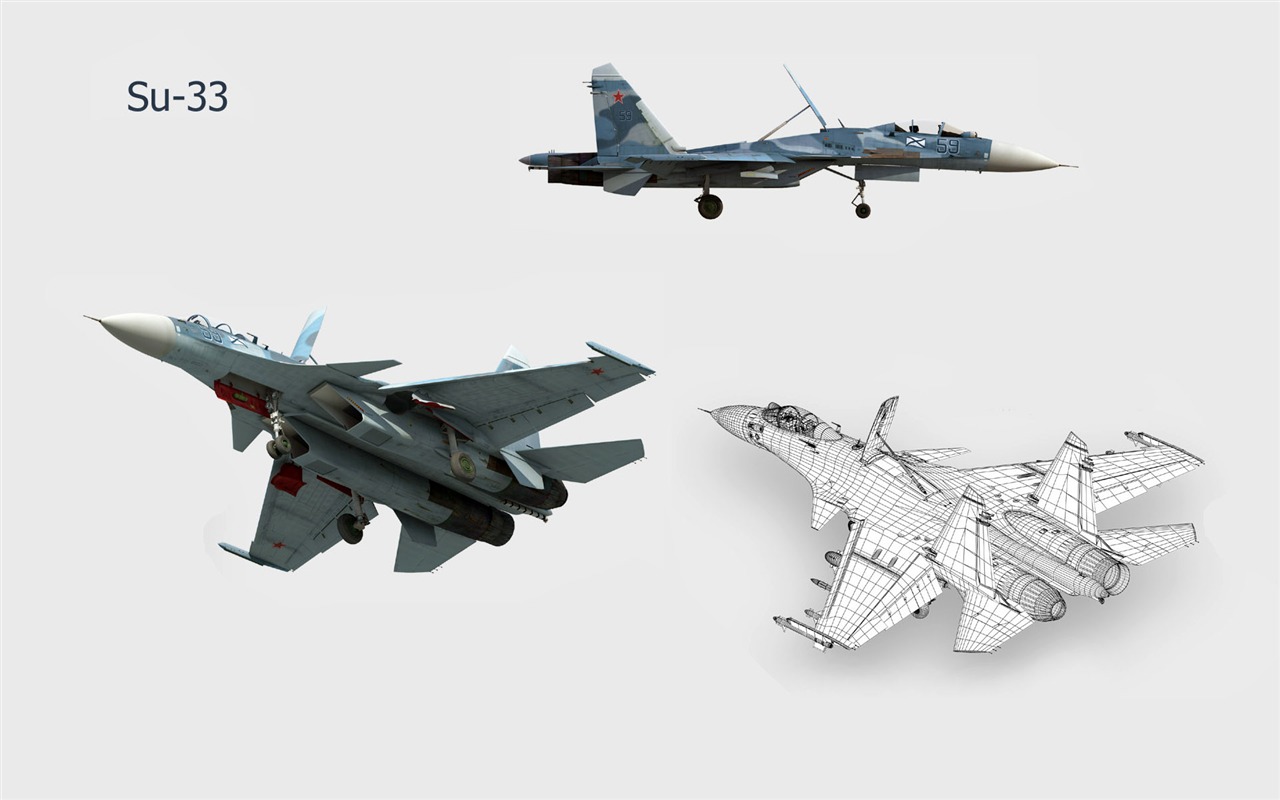 CG wallpaper vojenská letadla #11 - 1280x800