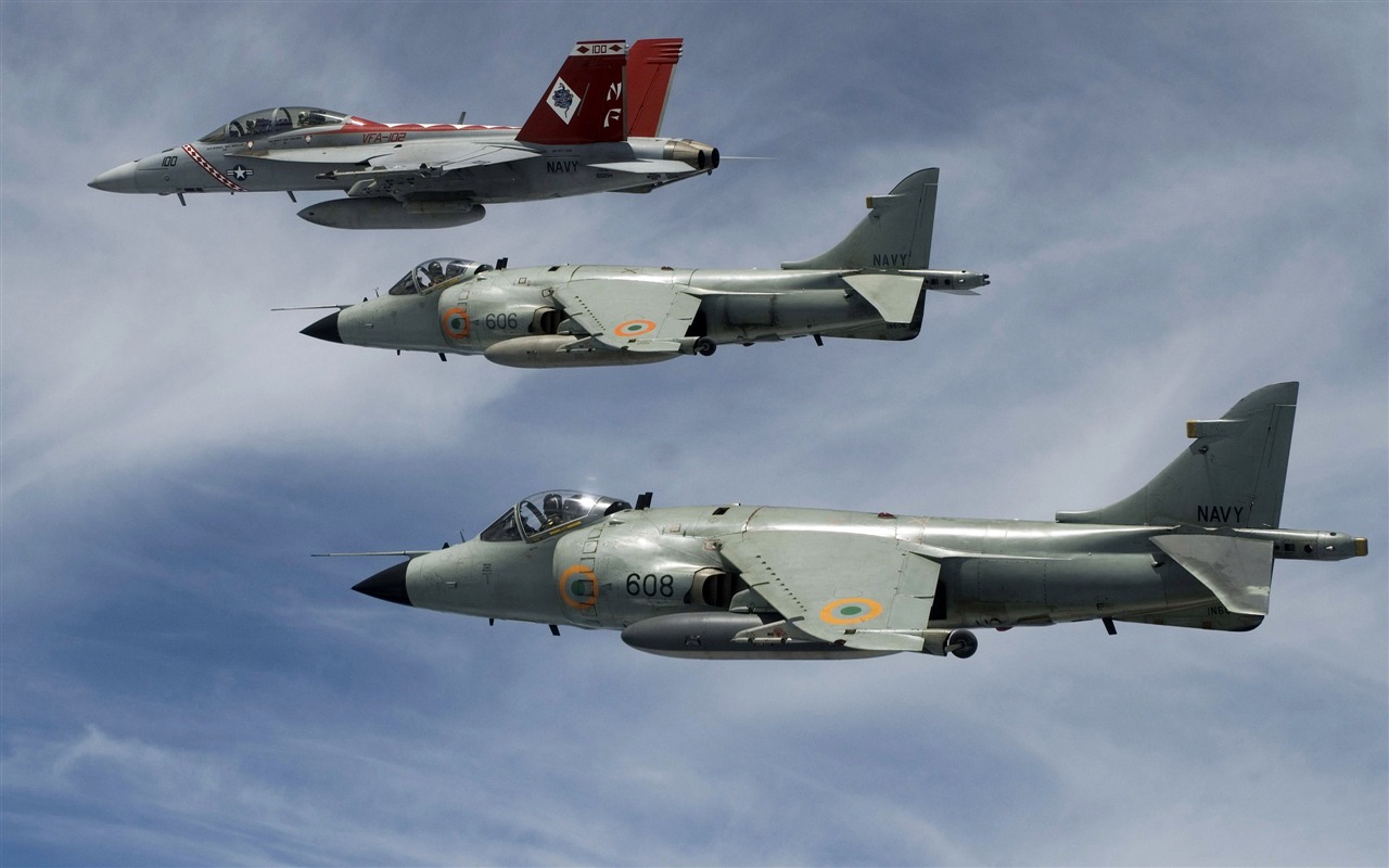 HD обои военных самолетов (11) #3 - 1280x800