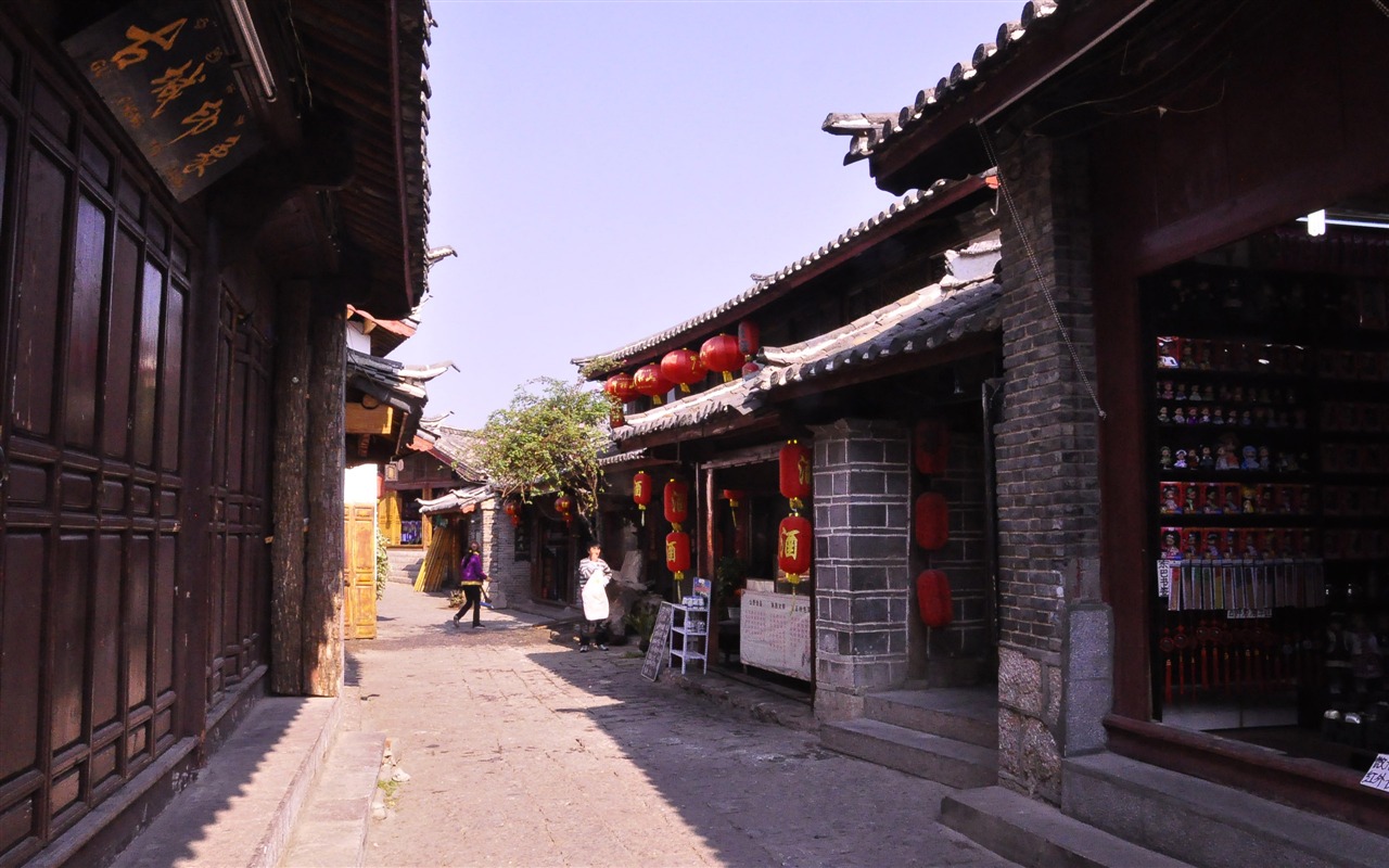 Lijiang ancient town atmosphere (1) (old Hong OK works) #32 - 1280x800