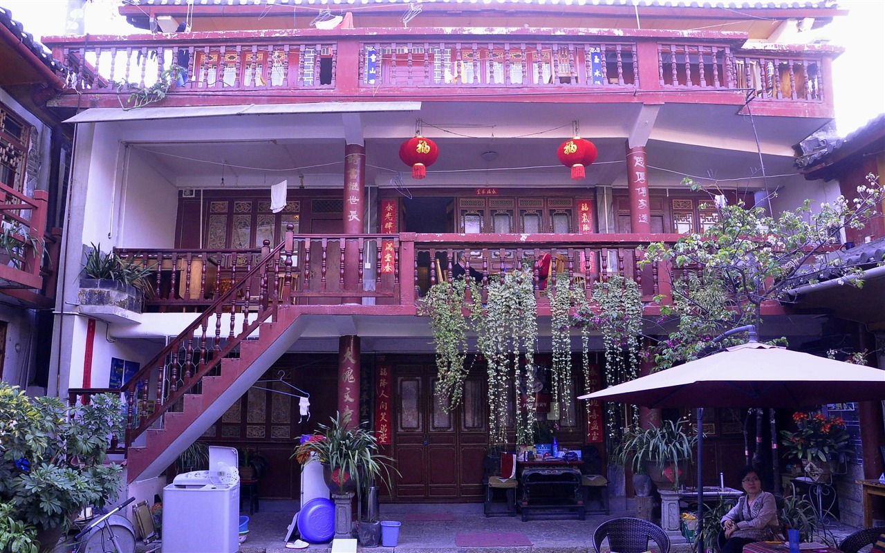 Starobylé město Lijiang atmosféra (1) (starý Hong OK práce) #33 - 1280x800