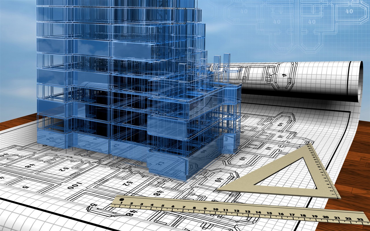 Fond d'écran 3D de conception architecturale (1) #7 - 1280x800