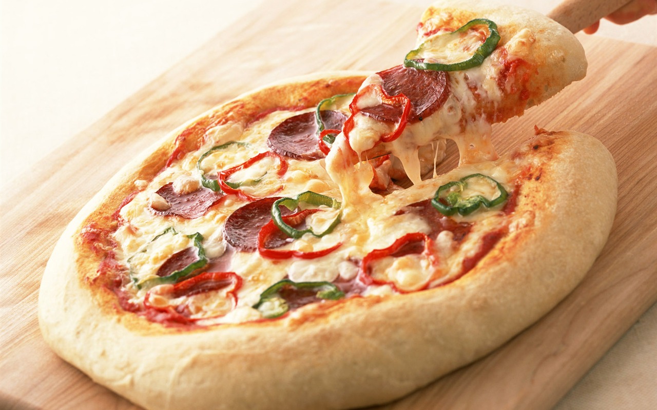 Pizza Jídlo tapety (2) #5 - 1280x800